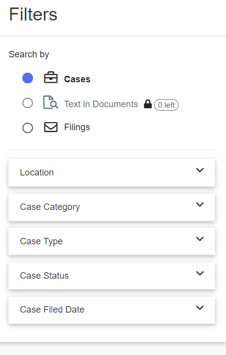 re:SearchTX Search Filter