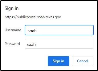 Public Portal Sign In